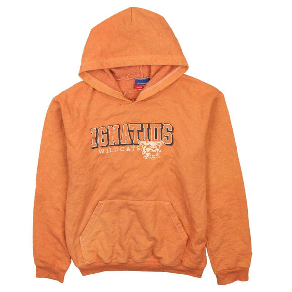 Champion Vintage 90's Ignatius Wildcats Orange Hoodie XL Women's