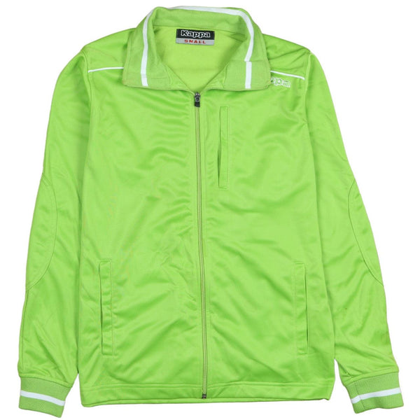 Kappa 90's Heavyweight Full Zip Up Sweatshirt Small Green