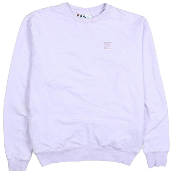 Fila 90s Vintage Purple Crew Neck Sweatshirt Men's Small