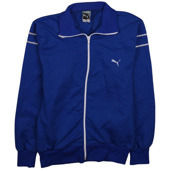 Puma 90's Vintage Heavyweight Full Zip Sweatshirt Blue Small