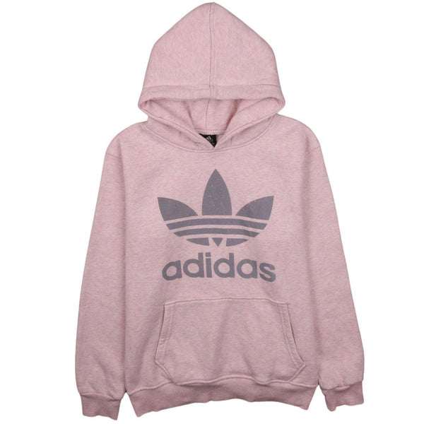 Adidas 90's Vintage Women's XLarge Pink Hoodie Spellout Pullover
