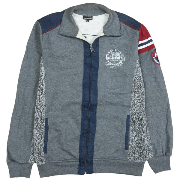 Napapijri 90's Heavyweight Full Zip Up Sweatshirt XLarge Grey
