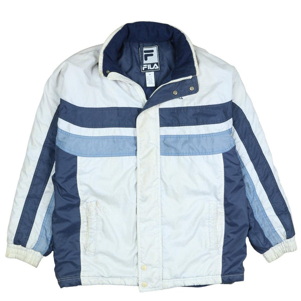 Fila 90's Lightweight Full Zip Up Grey Windbreaker Size Medium