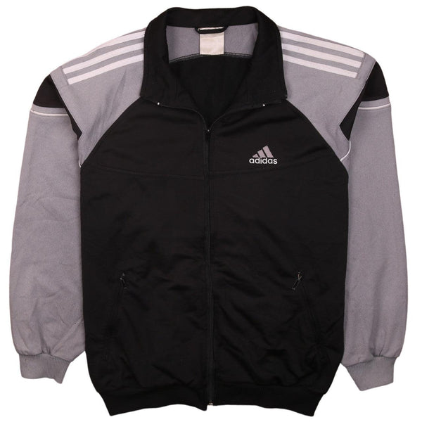 Adidas 90's Lightweight Full Zip Up Sweatshirt Men's XLarge Black