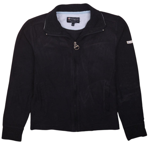 Champion Men's Navy Blue 90's Vintage Full Zip Sweatshirt Small