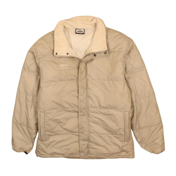Umbro 90's Oversized Lightweight Grey Puffer Jacket XLarge Men's