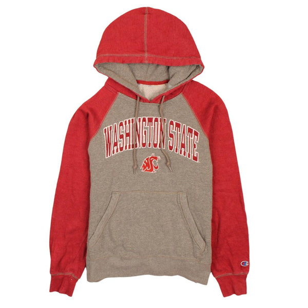Vintage 90s Champion Washington State Pullover Hoodie Small Grey