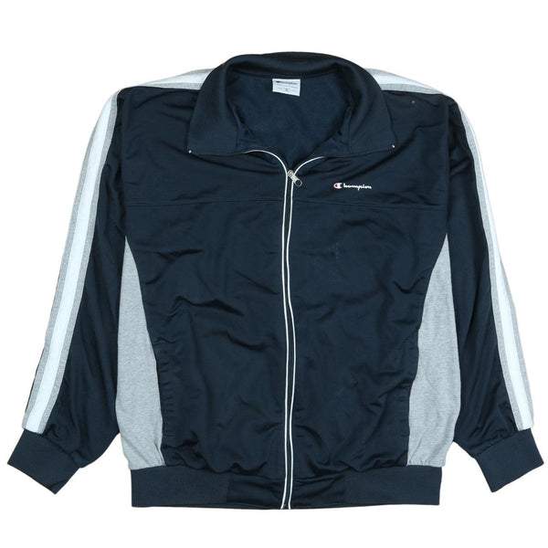 Champion 90's Vintage Lightweight Full Zip Sweatshirt XL Navy Blue