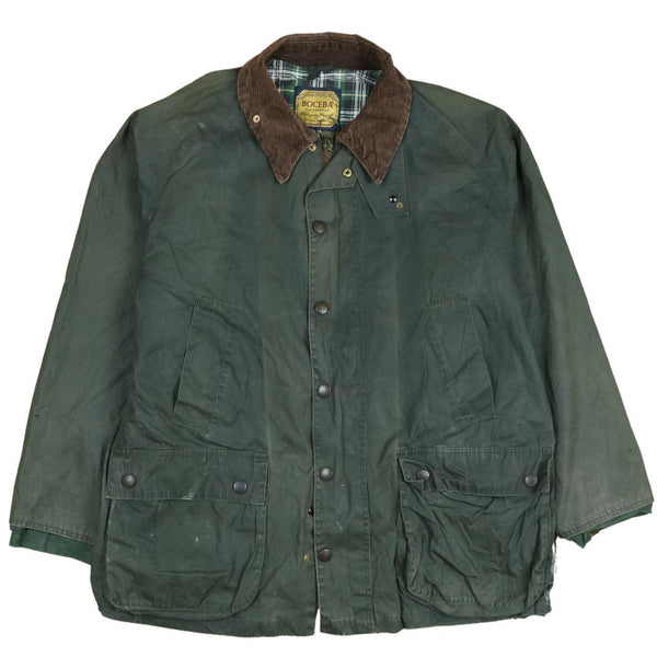 Green 90's Men's XLarge Active Button Up Lightweight Windbreaker Jacket