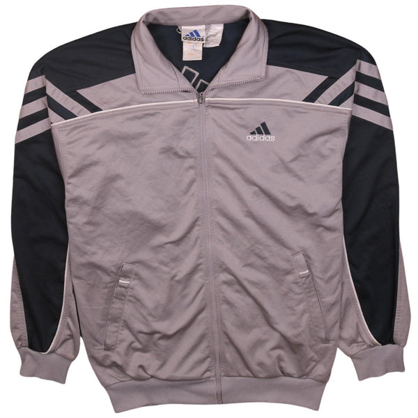 Adidas Black 90's Vintage Lightweight Full Zip Up Sweatshirt XL