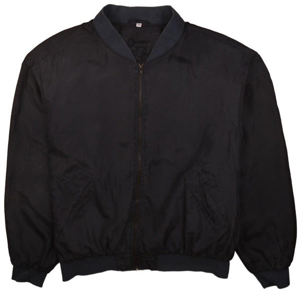 Men's 90s Vintage Black Windbreaker XXLarge Lightweight Jacket