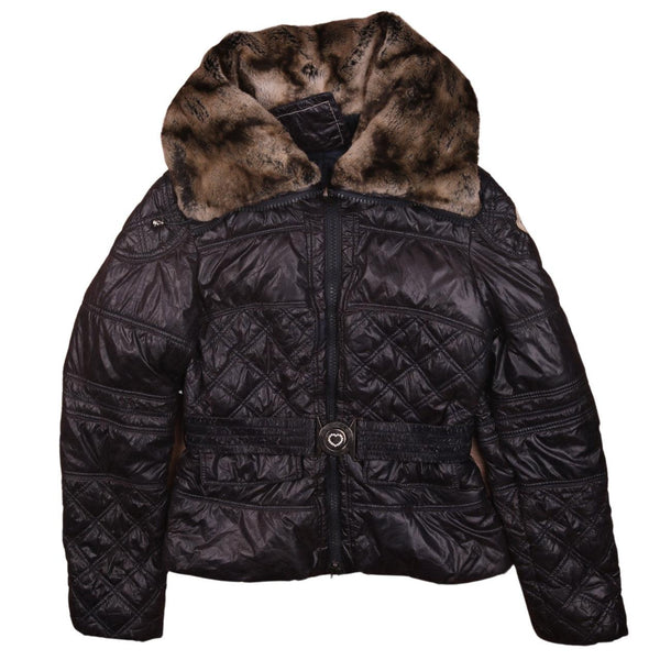 Moncler Vintage 90's Lightweight Full Zip Black Puffer Jacket Medium