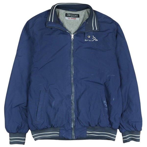 Kappa 90's Retro Lightweight Windbreaker Jacket Women's Navy XL