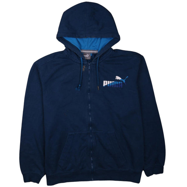 Puma Vintage 90's Full Zip Hoodie XXLarge Turquoise Blue-Green