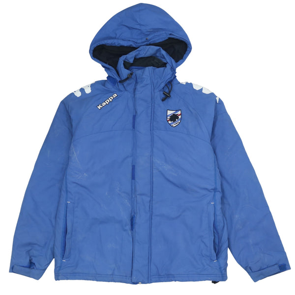 Kappa 90's Hooded Full Zip Up Windbreaker XLarge Blue