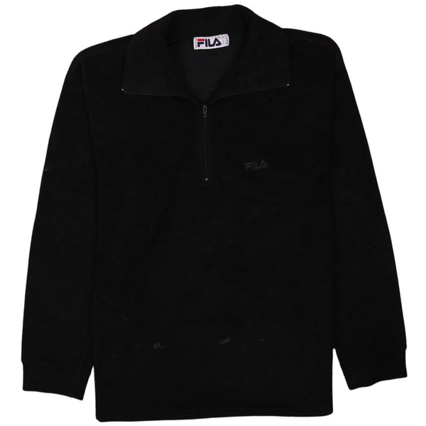 Fila 90's Hiking Warm Quater Zip Fleece Jumper XLarge Black