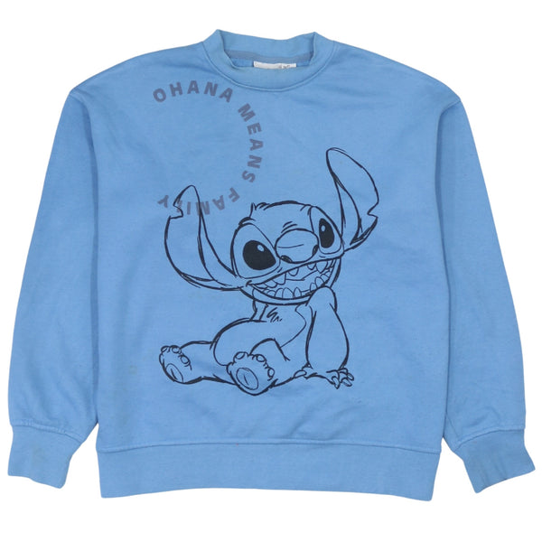 Vintage Disney 90's Stitch Crew Neck Sweatshirt Women XSmall Blue