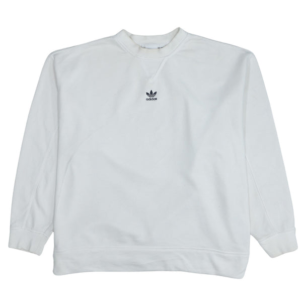 Adidas 90's Vintage Lightweight Crew Neck Sweatshirt XXXLarge White