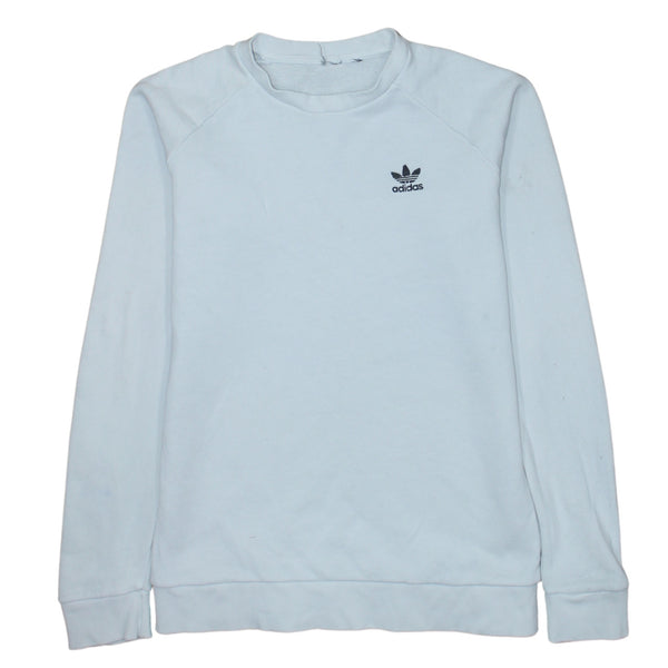 Adidas 90's Lightweight Crew Neck Sweatshirt Small  White