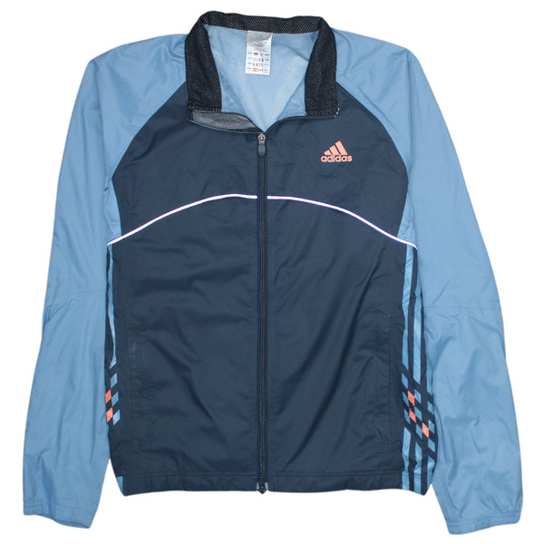 Adidas 90's Lightweight Full Zip Up Windbreaker Medium Navy Blue
