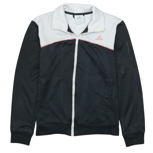 Adidas 90's Black Lightweight Full Zip Sweatshirt Medium