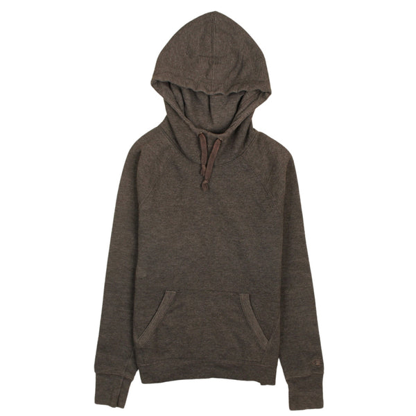 Champion 90's Vintage Women's Small Grey Hoodie with Drawstring Pockets
