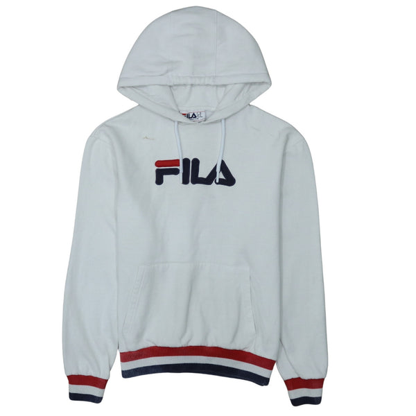 Fila 90's Spellout Pullover Hoodie Medium White
