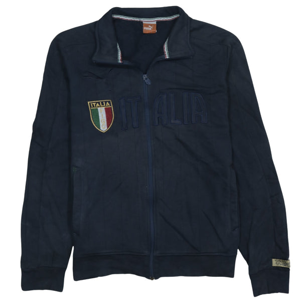 Puma 90's Lightweight Full Zip Up Sweatshirt XLarge Black