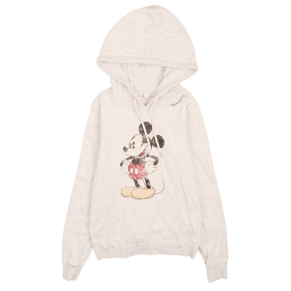 Vintage 90's Disney Mickey Mouse Grey Pullover Hoodie XSmall