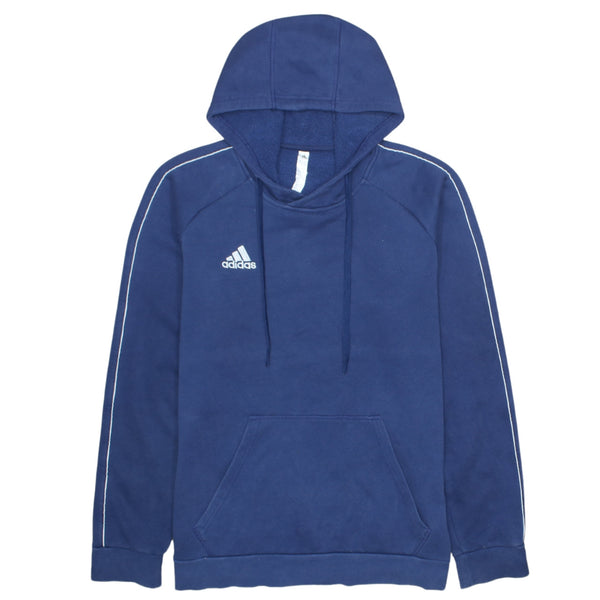 Adidas Vintage 90's Blue Pullover Hoodie Medium with Pockets