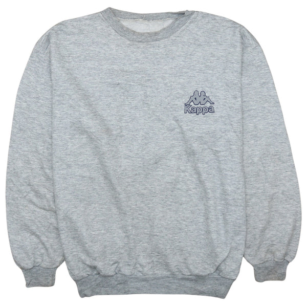 Kappa 90's Vintage Heavyweight Grey Crew Neck Sweatshirt XLarge