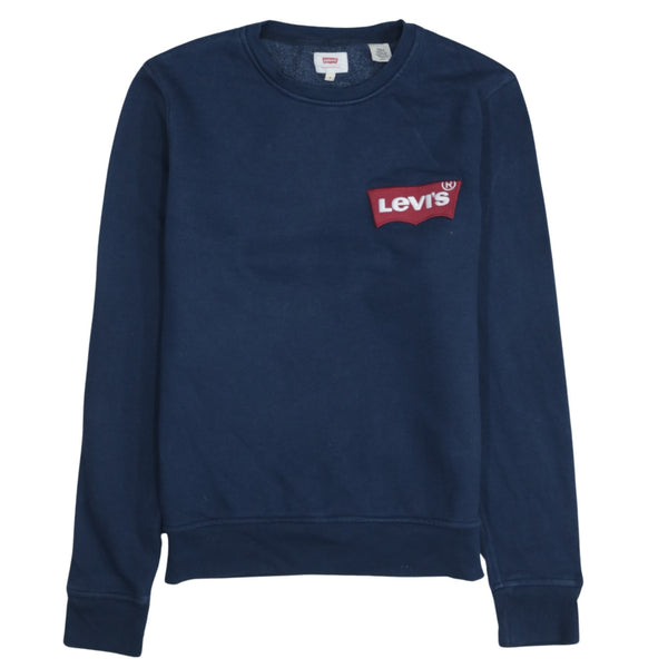 Levi's 90's Crew Neck Lightweight Sweatshirt Small Navy Blue