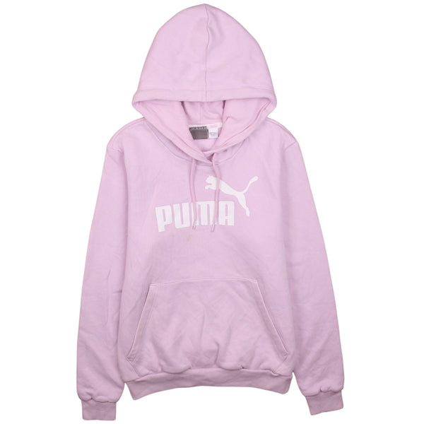 Puma Women’s Medium 90's Pink Spellout Pullover Hoodie, Retro Style