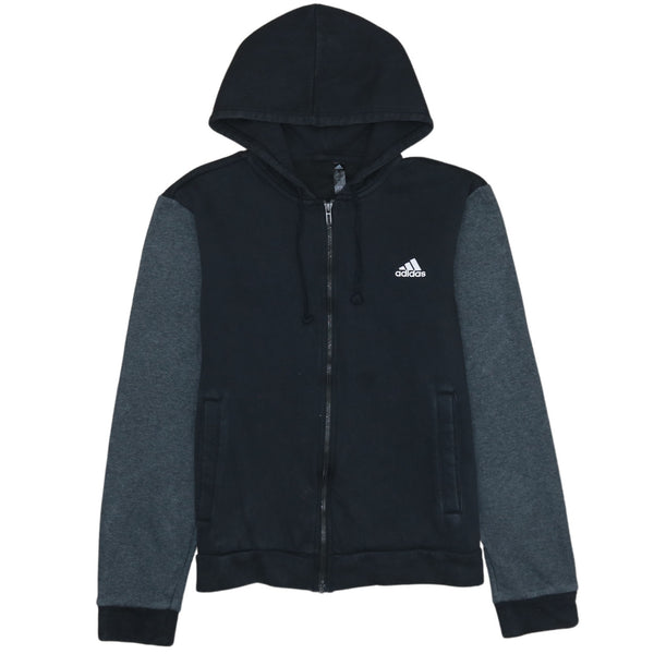 Adidas Vintage 90's Black Sportswear Full Zip Hoodie Men's Small