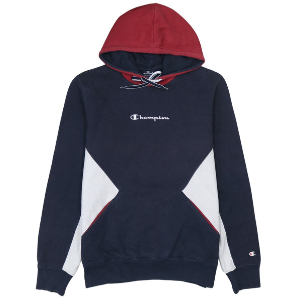 Champion 90's Lightweight Pullover Hoodie Medium Navy Blue