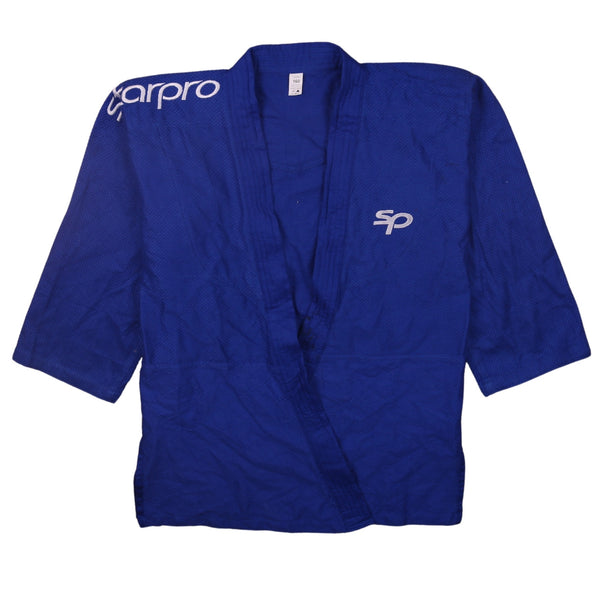 Active 90's Medium Blue Karate Suit Windbreaker Jacket Men