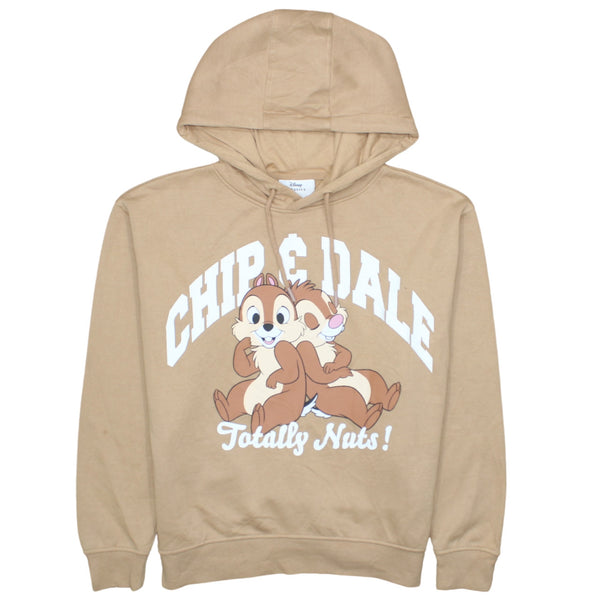 Disney 90s Chip & Dale Beige Cream Pullover Hoodie Men's Small