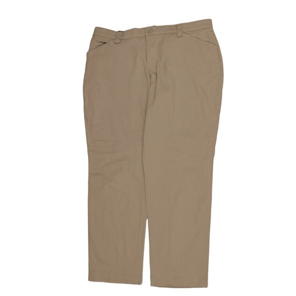 Wrangler 90's Vintage Straight Leg Baggy Trousers in Tan Brown