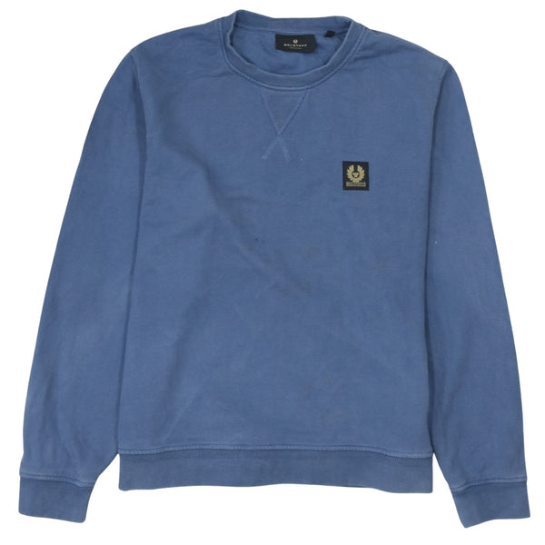 Belstaff 90's Plain Crew Neck Sweatshirt XLarge  Navy Blue