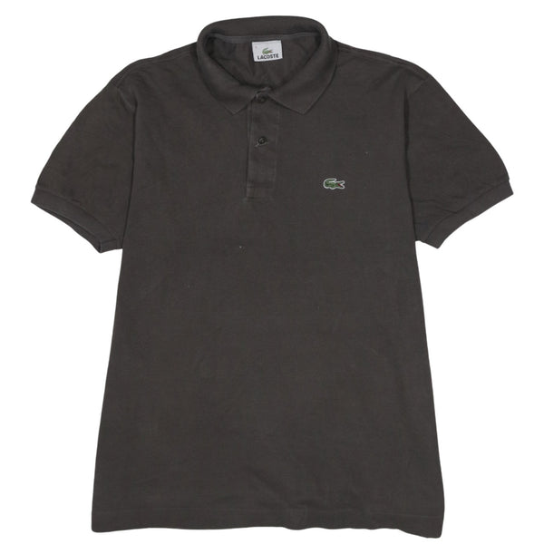 Lacoste 90's Short Sleeves Quarter Button Polo Shirt Large  Brown