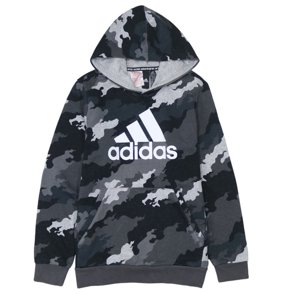 Adidas 90's Spellout Pullover Hoodie Small  Black