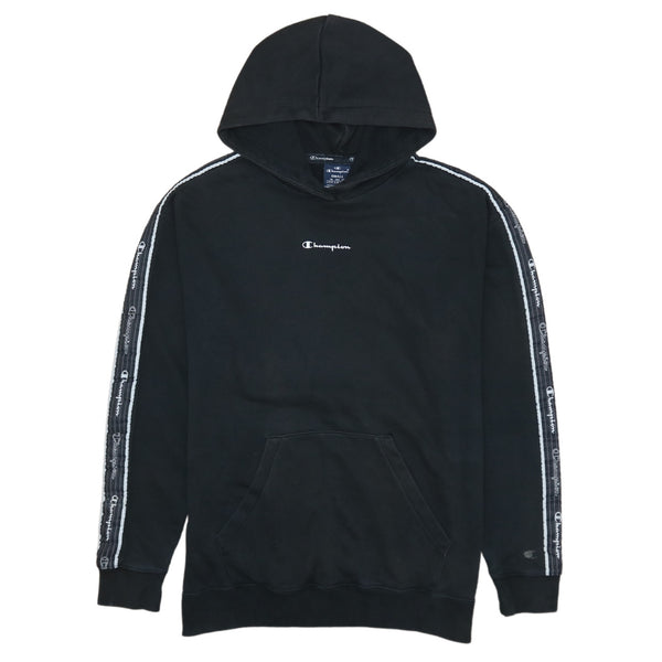 Champion Vintage 90's Black Hoodie Small | Drawstring, Pockets, Pullover