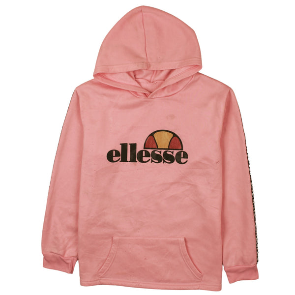 Vintage Ellesse 90's Pink Spellout Hoodie Medium (No Label)