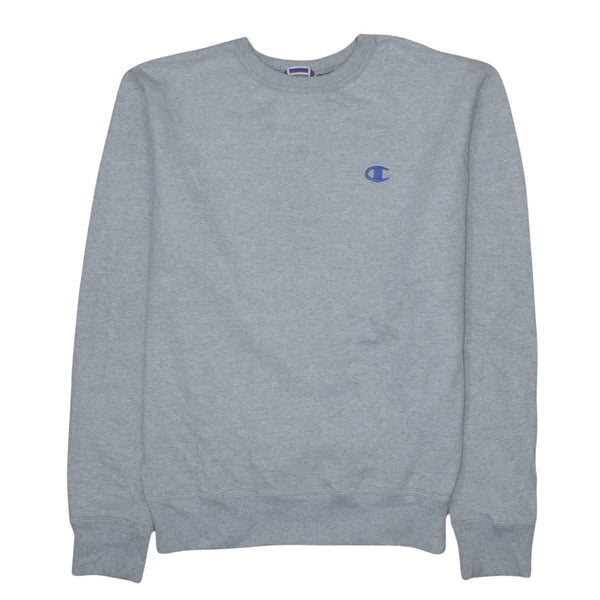 Champion 90's Vintage Grey Heavyweight Crew Neck Sweatshirt Small