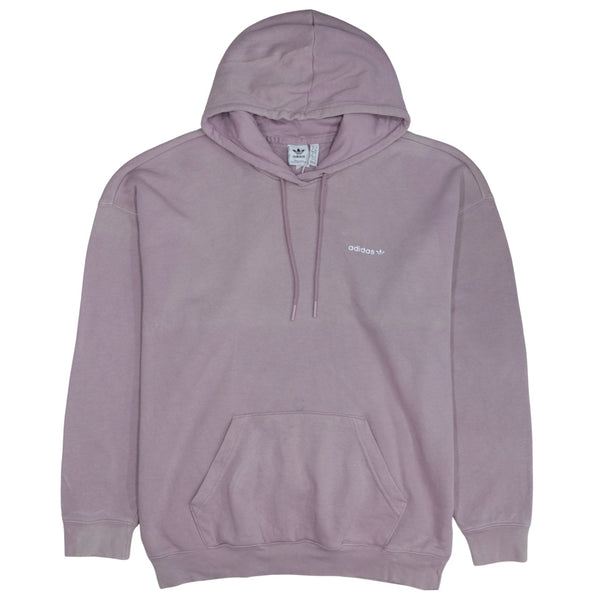 Adidas 90's Purple Drawstring Pullover Hoodie Women's Large