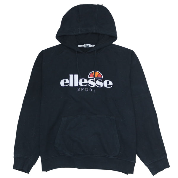 Ellesse Vintage 90's Black Spellout Pullover Hoodie Women's XXXXL