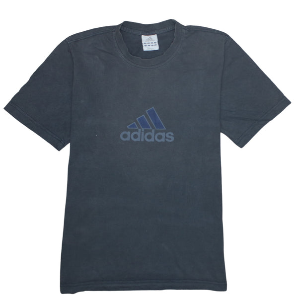 Adidas 90's Spellout Short Sleeves T Shirt Small Grey