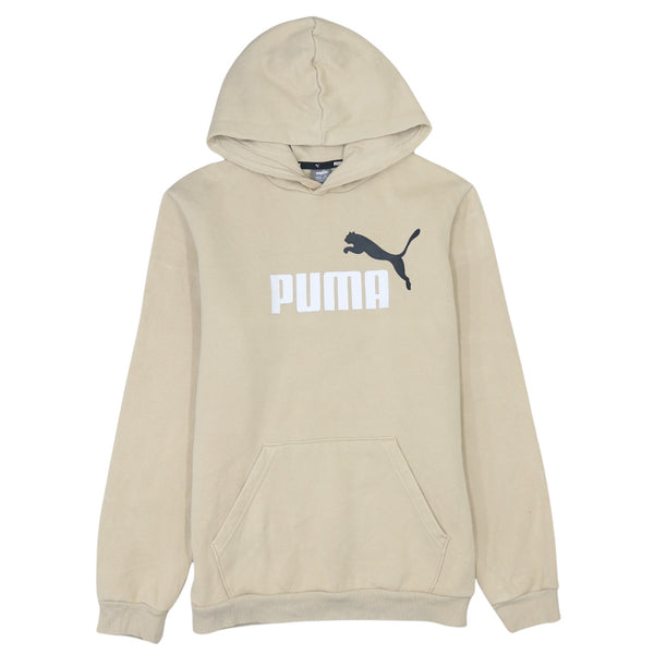 Puma Beige Cream 90's Spellout Hoodie Women's XLarge