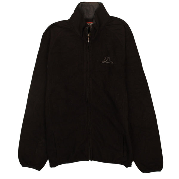 Kappa 90's Hiking Warm Full Zip Up Fleece Jumper XXLarge (2XL) Black