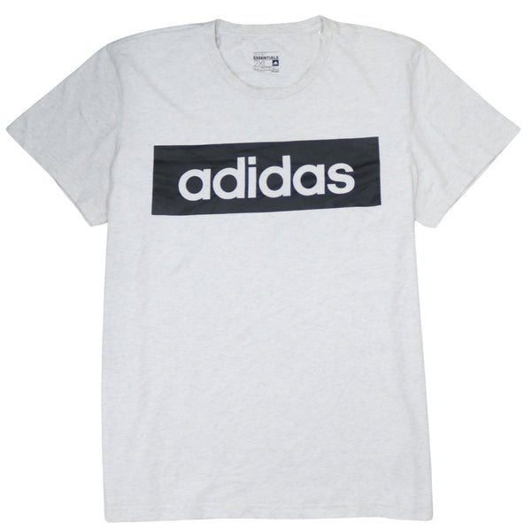 Adidas 90's Spellout Short Sleeves T Shirt XXLarge (2XL) Grey